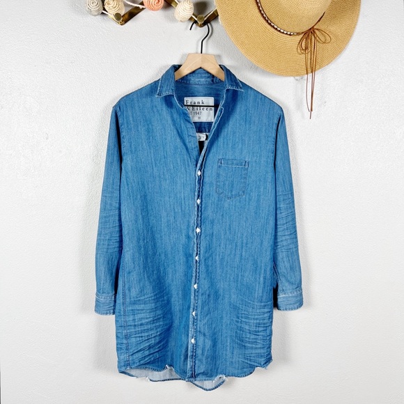 Frank & Eileen Mary Classic Shirt Dress Famous Denim XS - Picture 7 of 8